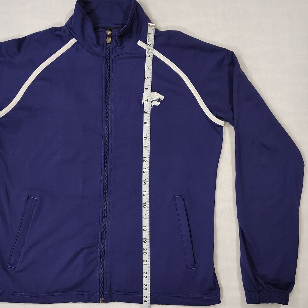 Kansas State Wildcats Track Jacket Womens M Every Man A Wildcat Zip Front Purple - Picture 13 of 16